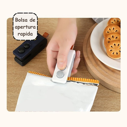 Mini sellador de bolsas
