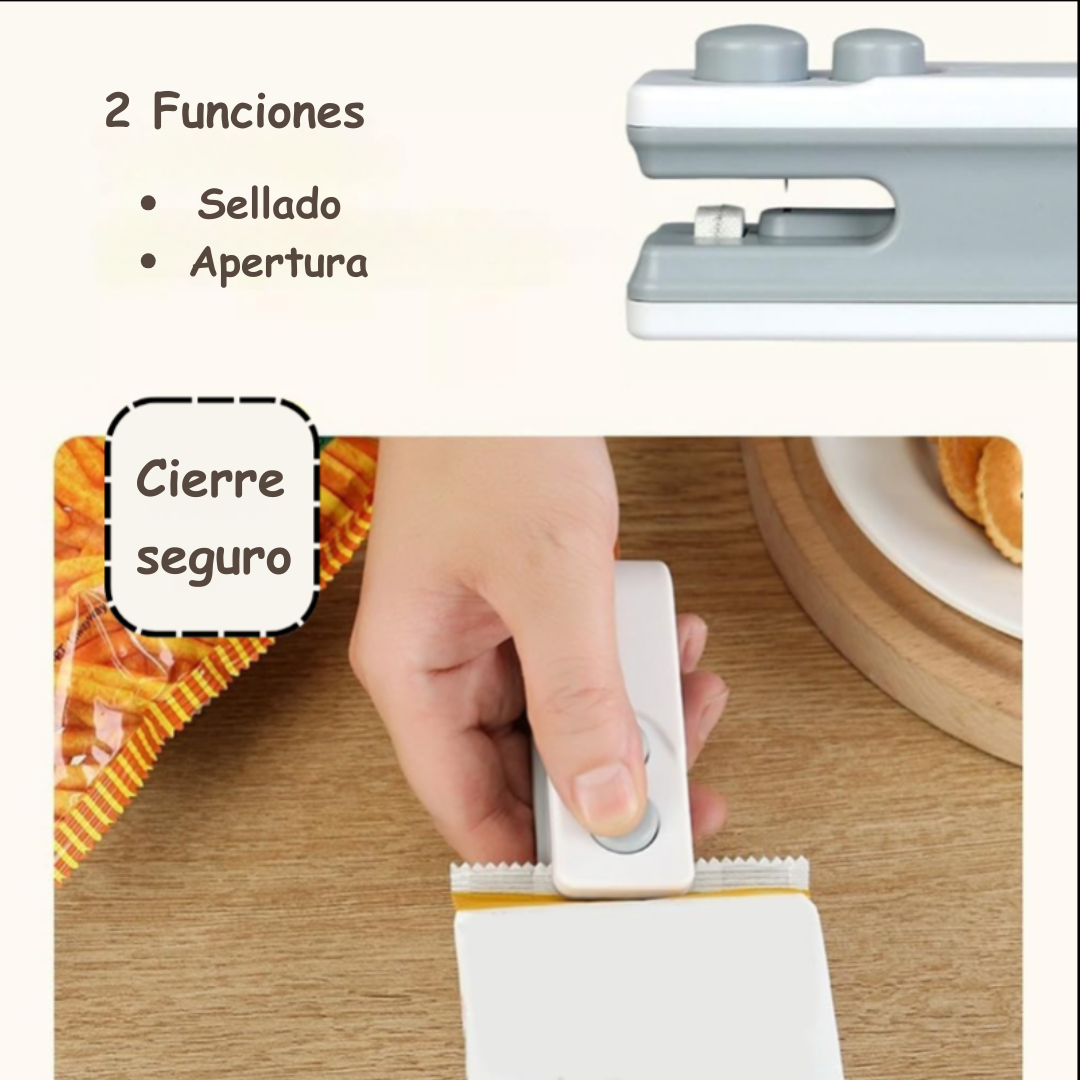 Mini sellador de bolsas