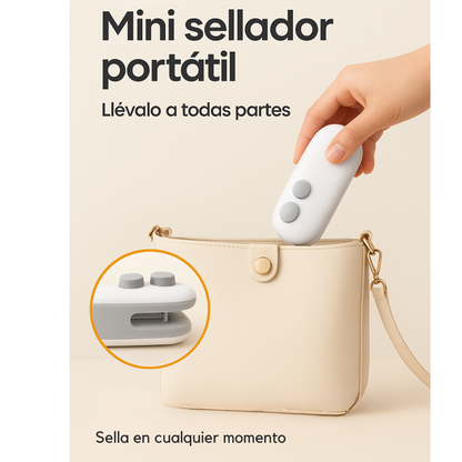 Mini sellador de bolsas